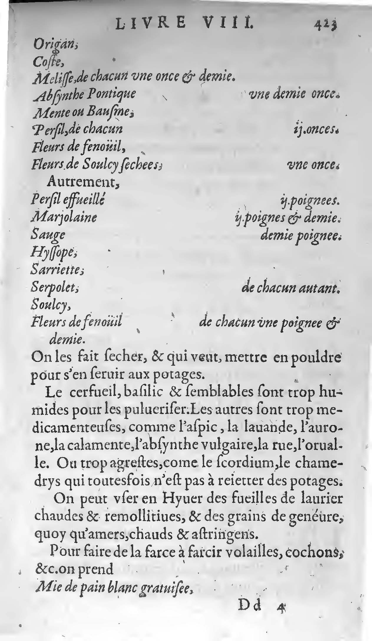 1607 Étienne Servain et Jean Antoine Huguetan - Trésor de santé ou ménage de la vie humaine - BIU Santé_Page_443.jpg