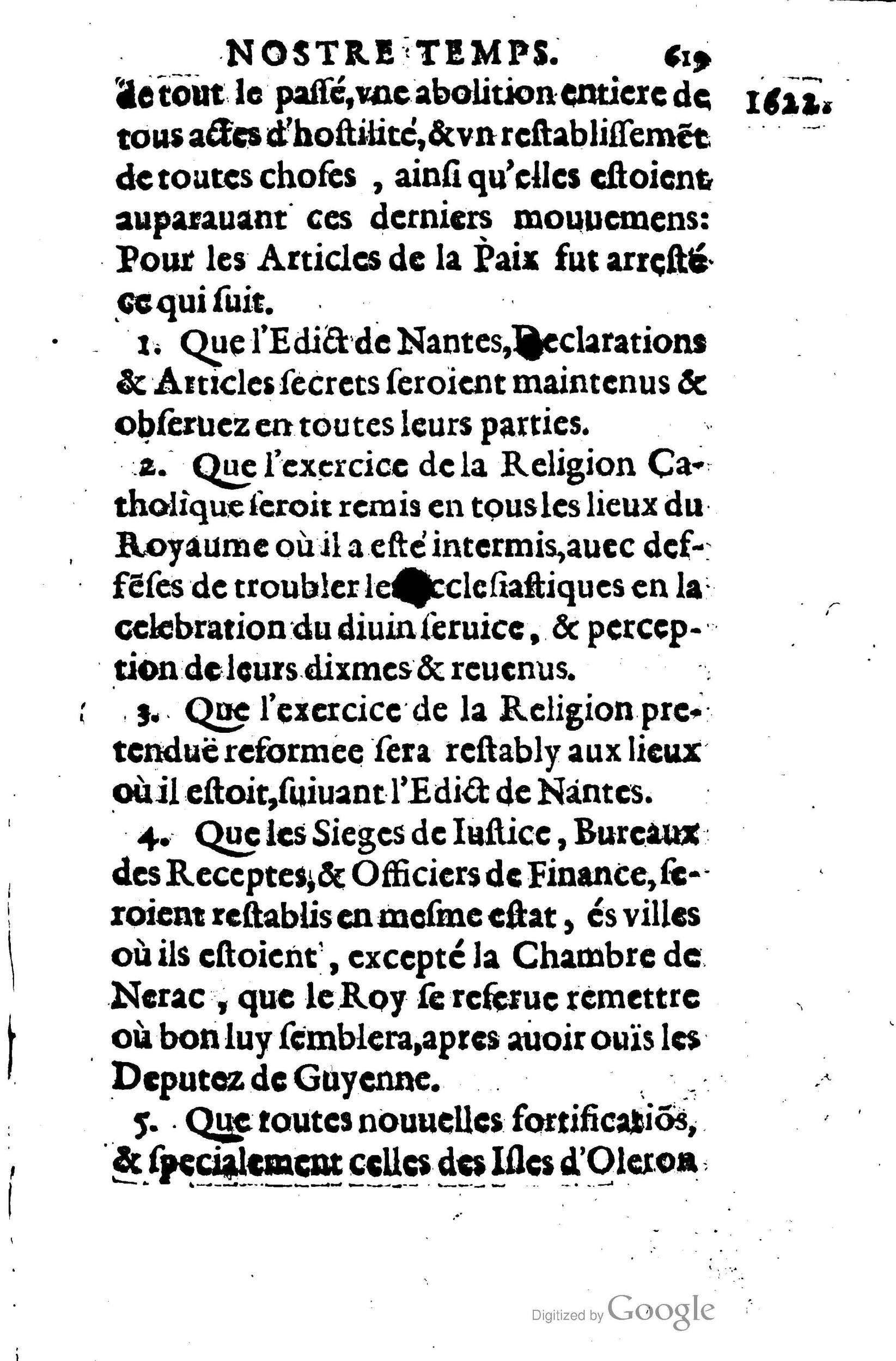 1623 - Joseph Bouillerot - Trésor de l’histoire générale de notre temps - BM Lyon