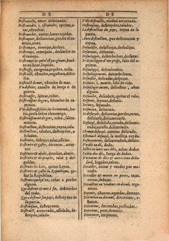 1607 - Marc Orry - Trésor des deux langues espagnole et française (Première et Seconde parties) - ÖNB Wien 1607 - Marc Orry - Trésor des deux langues espagnole et française (Première et Seconde parties) - ÖNB Wien