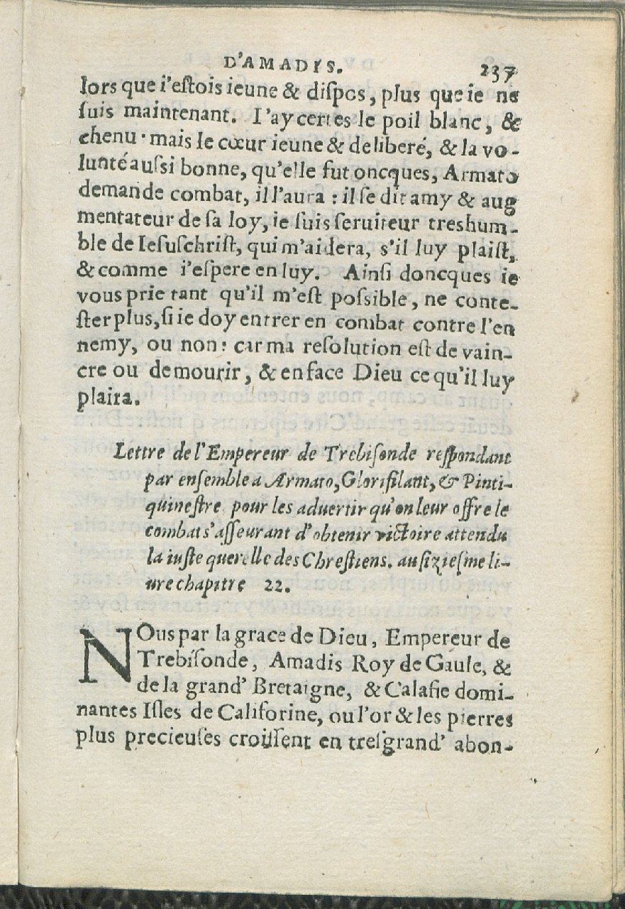 1559 - Pierre Regnard - Trésor des Amadis - Det KLG Copenhague