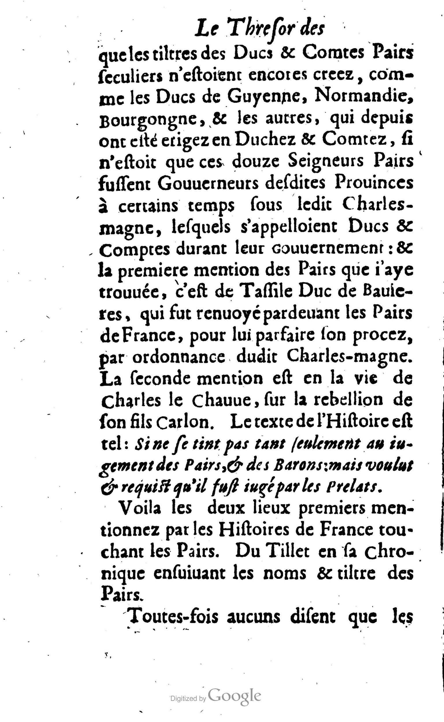 1638 - Jean Corrozet - Trésor des histoires de France - BM Lyon