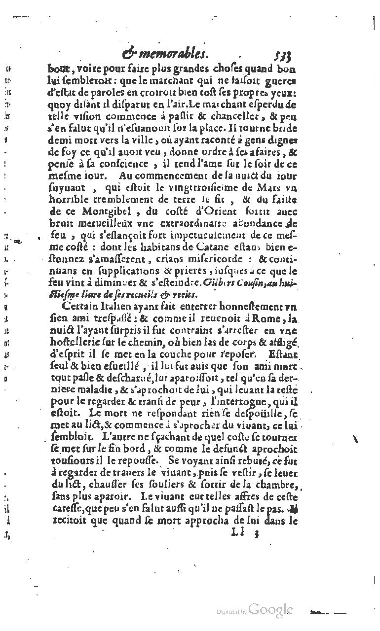 1610 - Paul Marceau - Trésor d’histoires admirables et mémorables - BSB Munich 1610 - Paul Marceau - Trésor d’histoires admirables et mémorables - BSB Munich