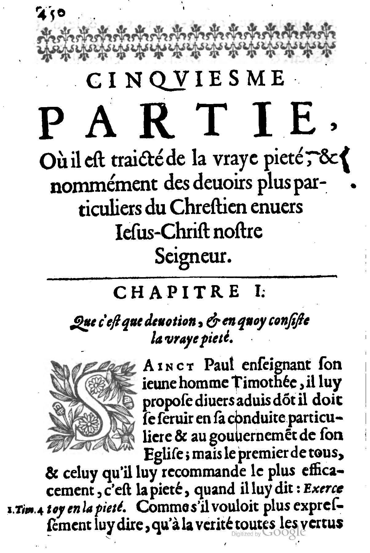 1635 - Sébastien Huré - Trésor spirituel contenant les obligations - BM Lyon