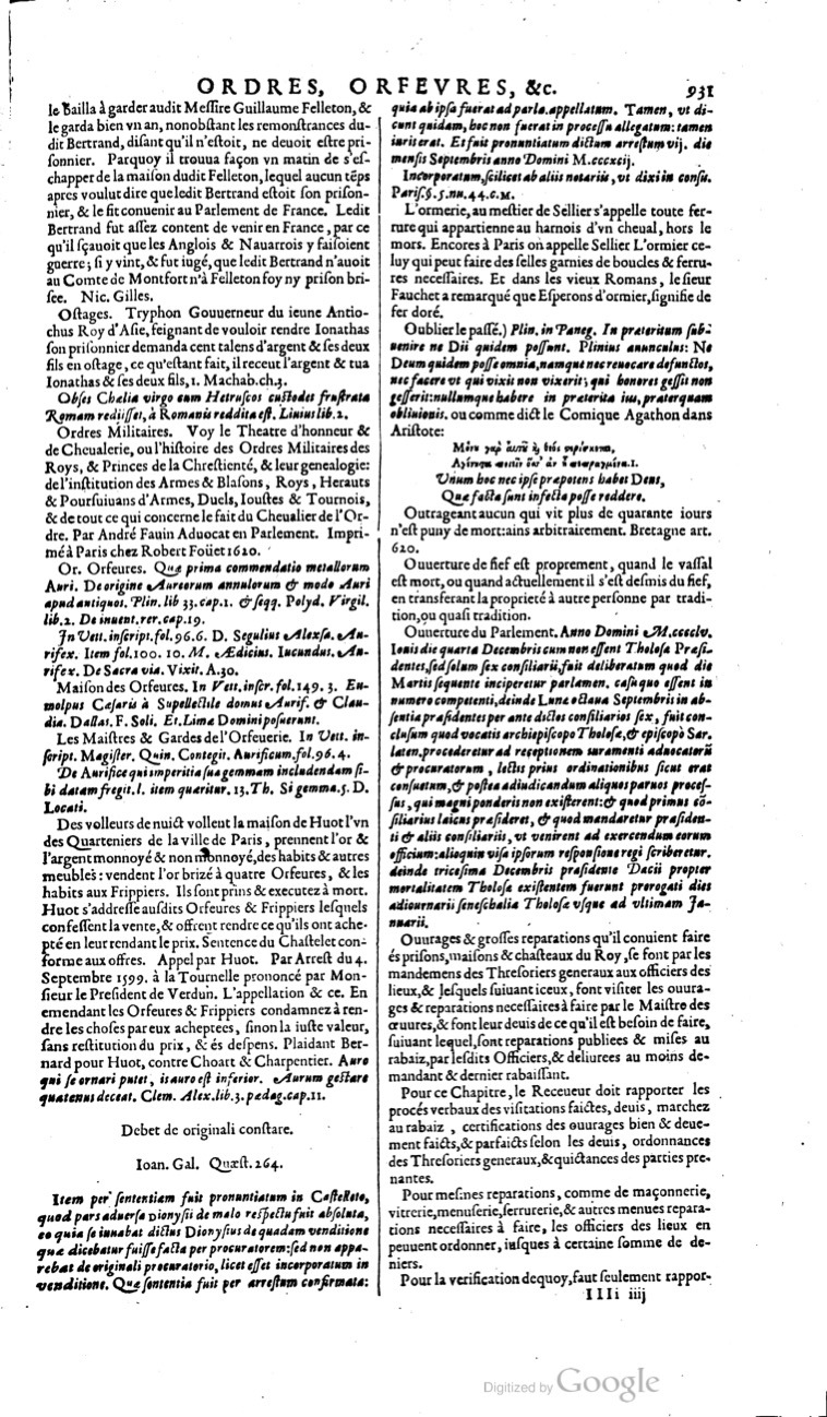 1629 - Veuve Nicolas Buon - Trésor du droit français (21754 T. 2) - BM Lyon