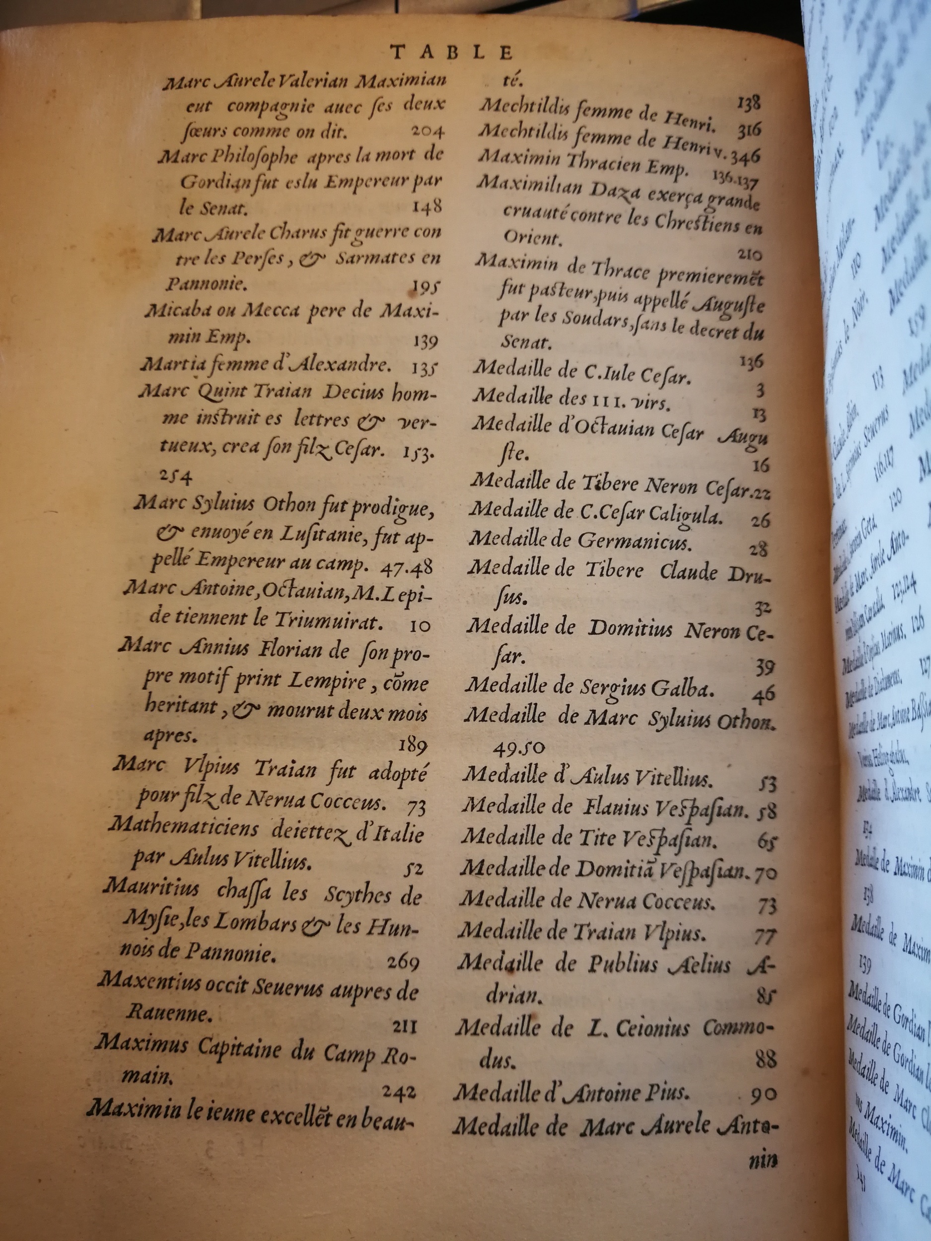 1553 - Jacopo Strada et Thomas Guérin - Épitome du Trésor des antiquités - BNC Florence
