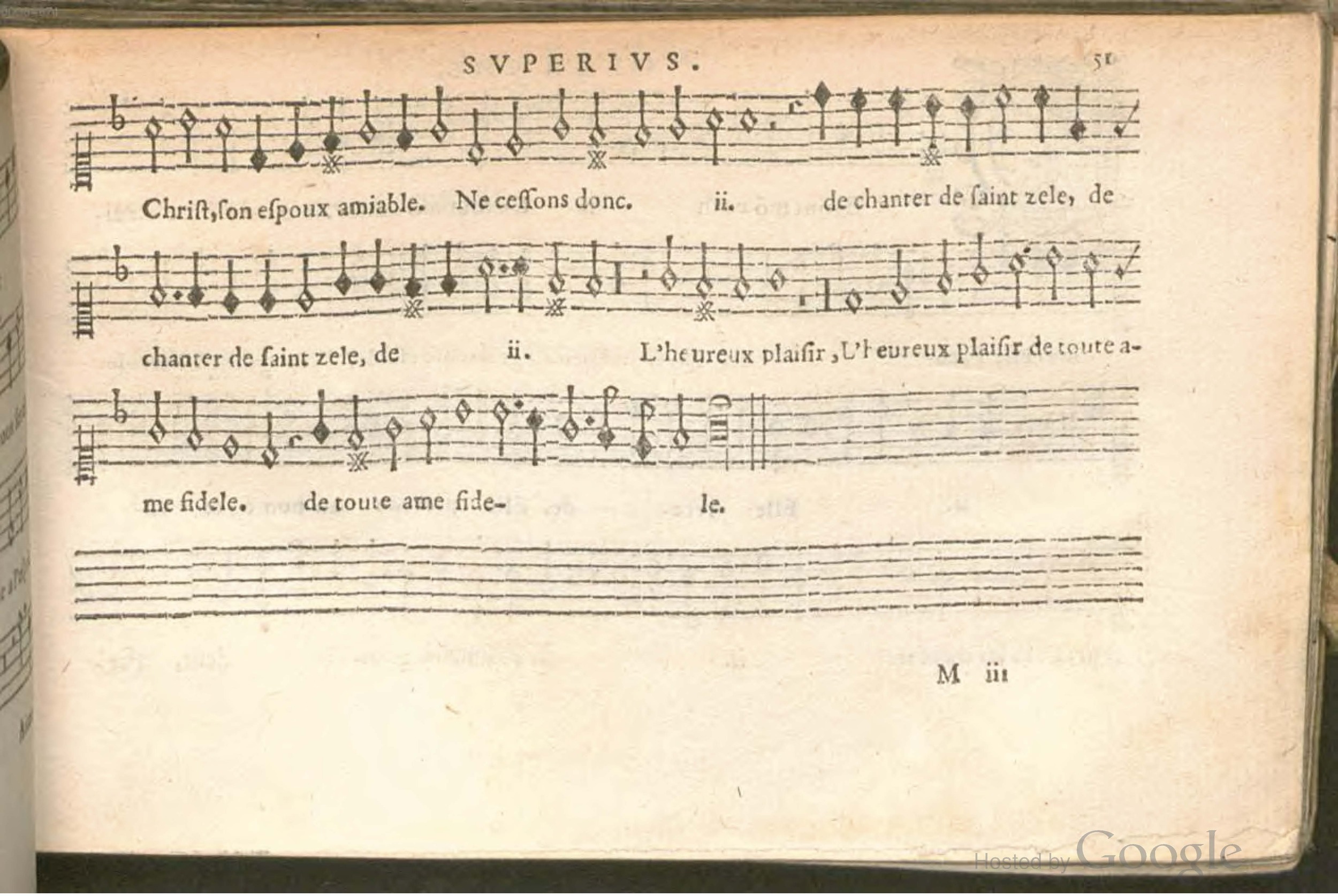 1576 - [Pierre de Saint-André] - Trésor de musique d’Orlande de Lassus Superius - BSB Munich