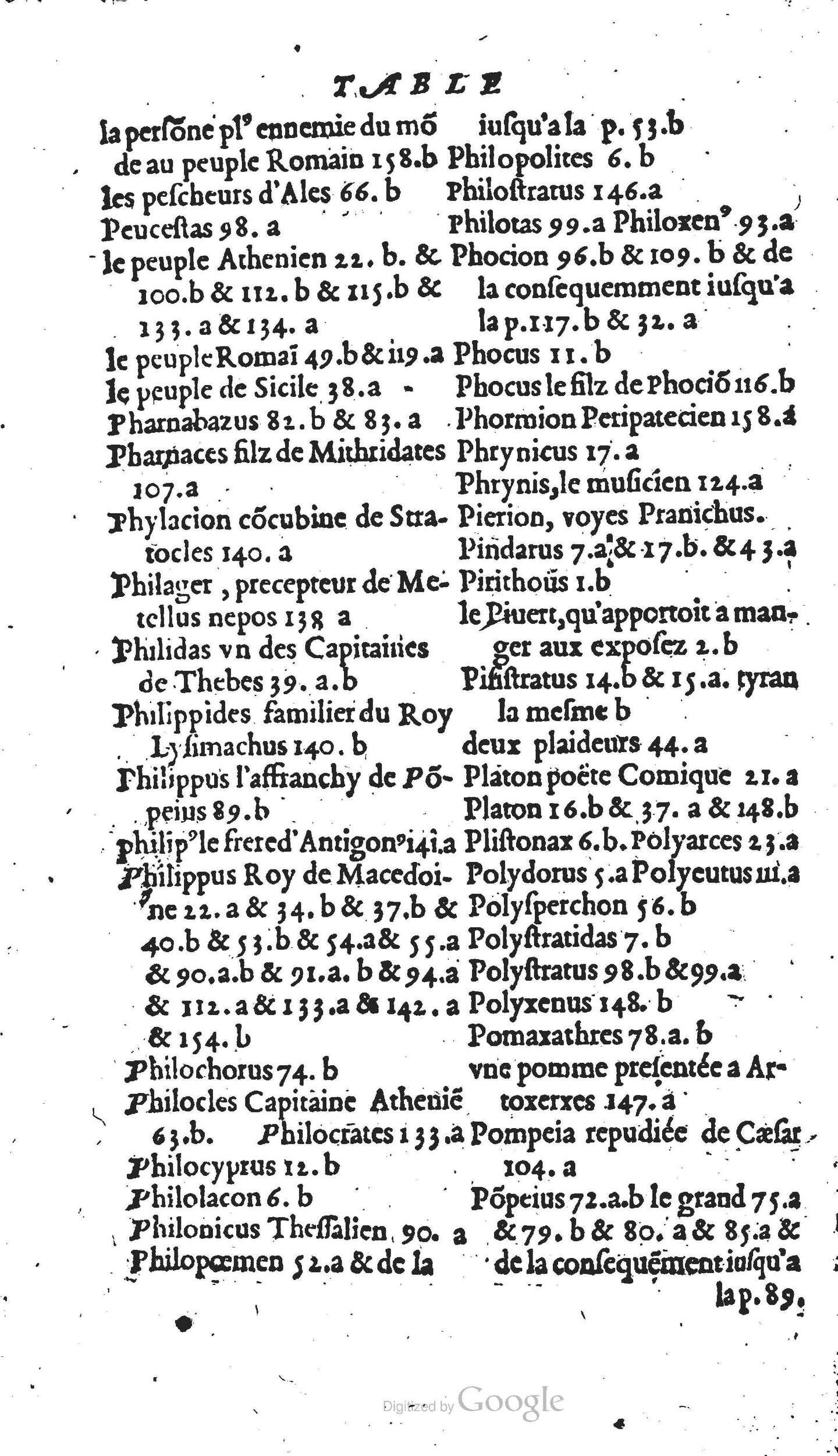 1567 - Willem Silvius - Trésor des vies de Plutarque - Anvers Musée Plantin-Moretus