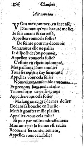 1623 - Jacques Cailloüé - Trésor ou recueil des chansons amoureuses - British Library