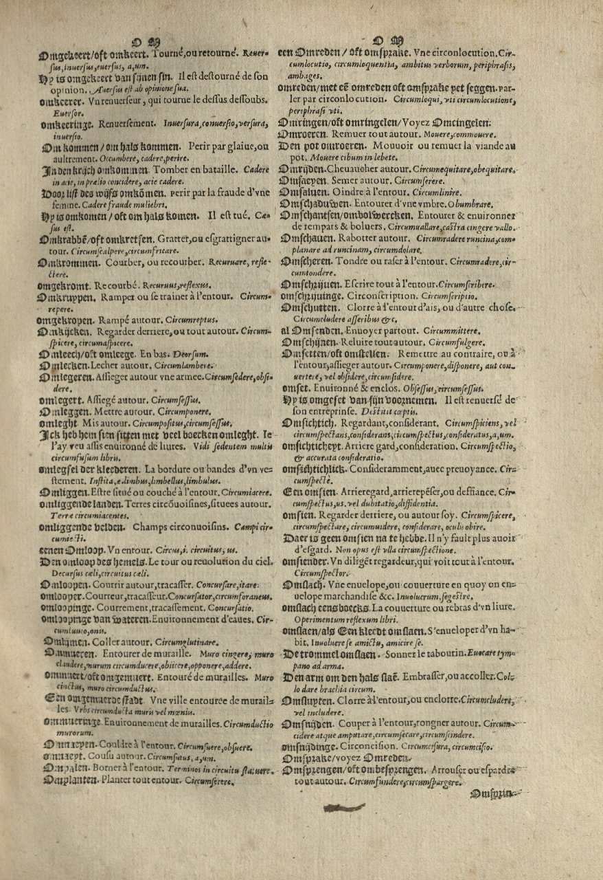 1573 - Christophe Plantin - Trésor du langage bas-allemand - Greifswald