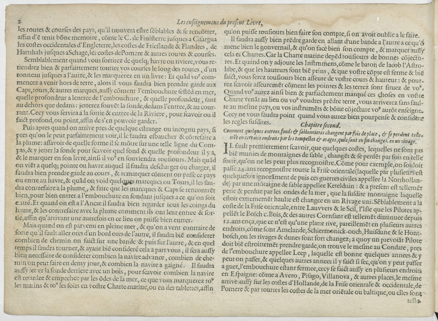 1601 - Bonaventure d’Aseville - Trésorerie ou cabinet de route marinesque - BnF