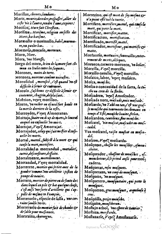 1616 - Veuve Marc Orry - Trésor des deux langues espagnole et française (Première et Seconde parties) - BM Lyon