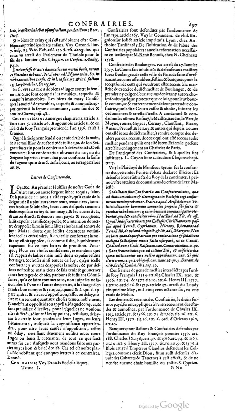 1629 - Veuve Nicolas Buon - Trésor du droit français (21754 T. 1) - BM Lyon 1629 - Veuve Nicolas Buon - Trésor du droit français (21754 T. 1) - BM Lyon