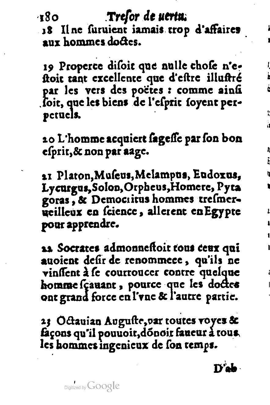 1576 - Benoît Rigaud - Trésor de vertu - British Library 1576 - Benoît Rigaud - Trésor de vertu - British Library