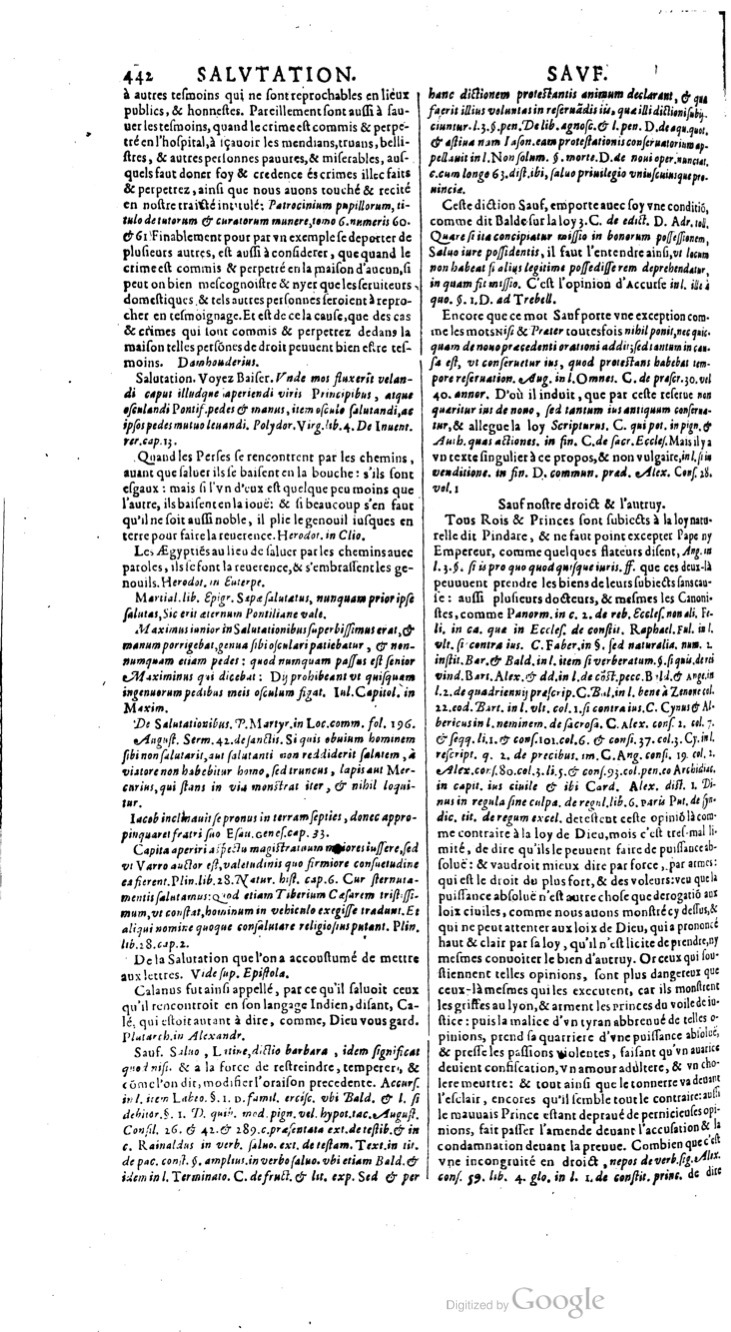 1629 - Veuve Nicolas Buon - Trésor du droit français (21754 T. 3) - BM Lyon