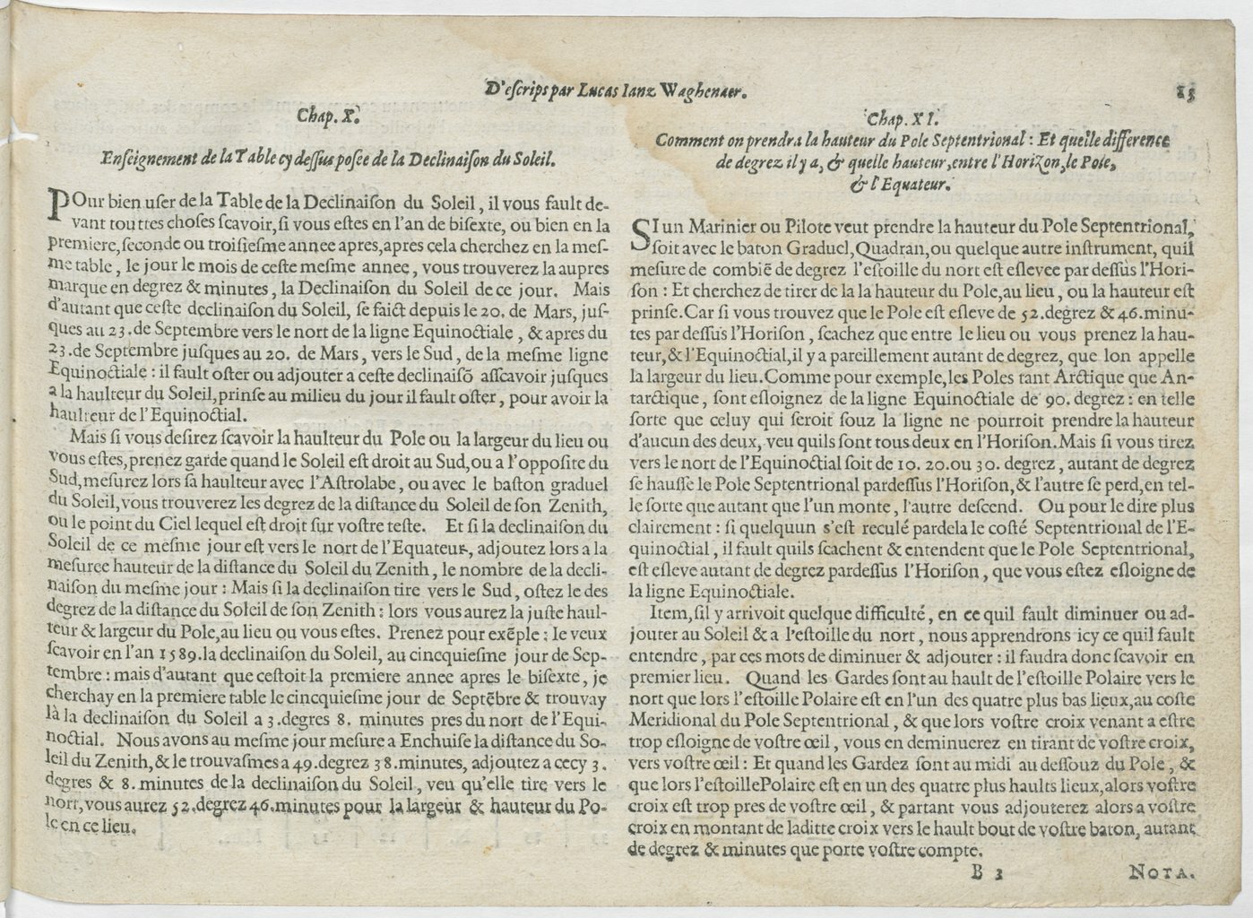 1601 - Bonaventure d’Aseville - Trésorerie ou cabinet de route marinesque - BnF