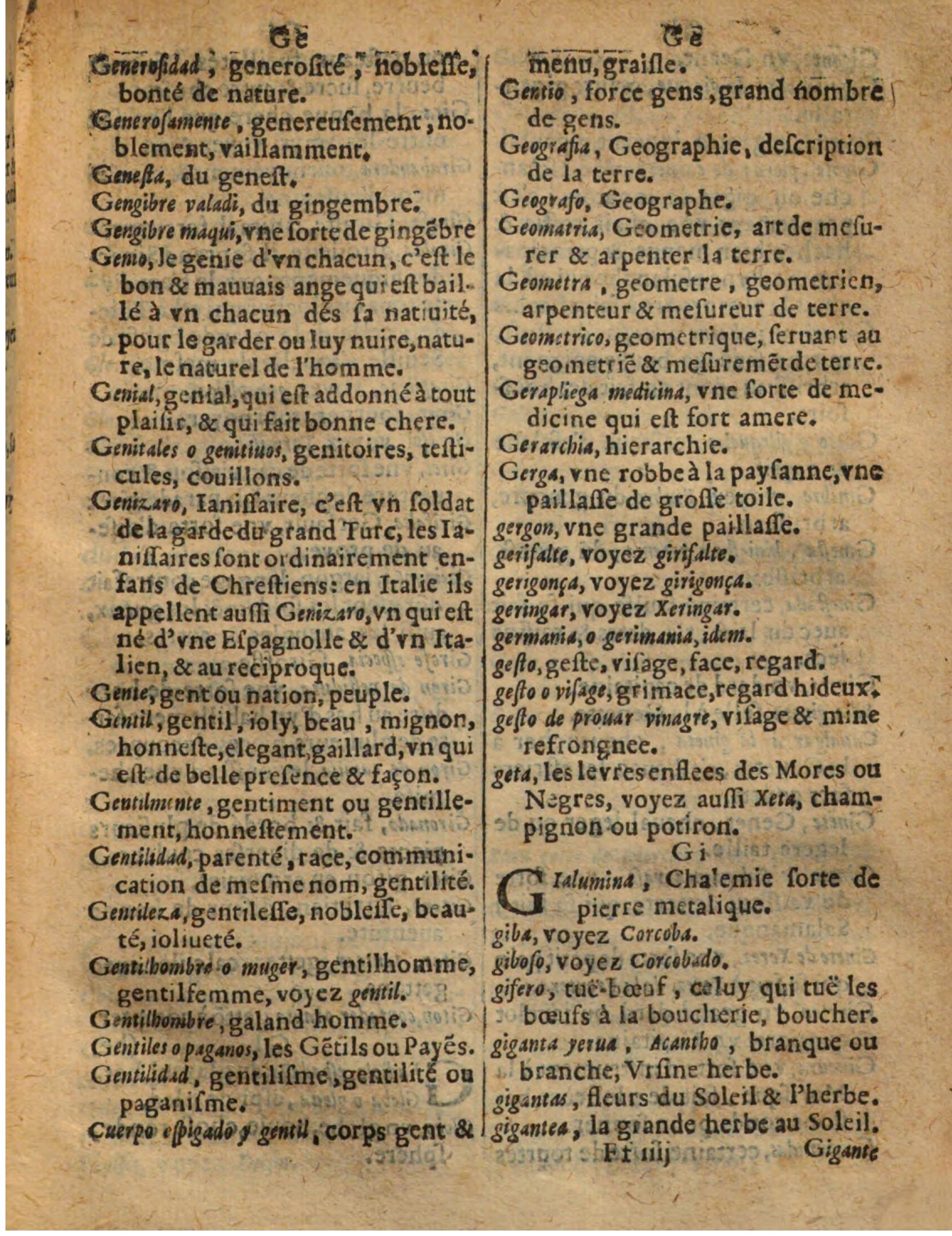 1625 - Hubert Antoine - Trésor des deux langues espagnole et française - Augsbourg