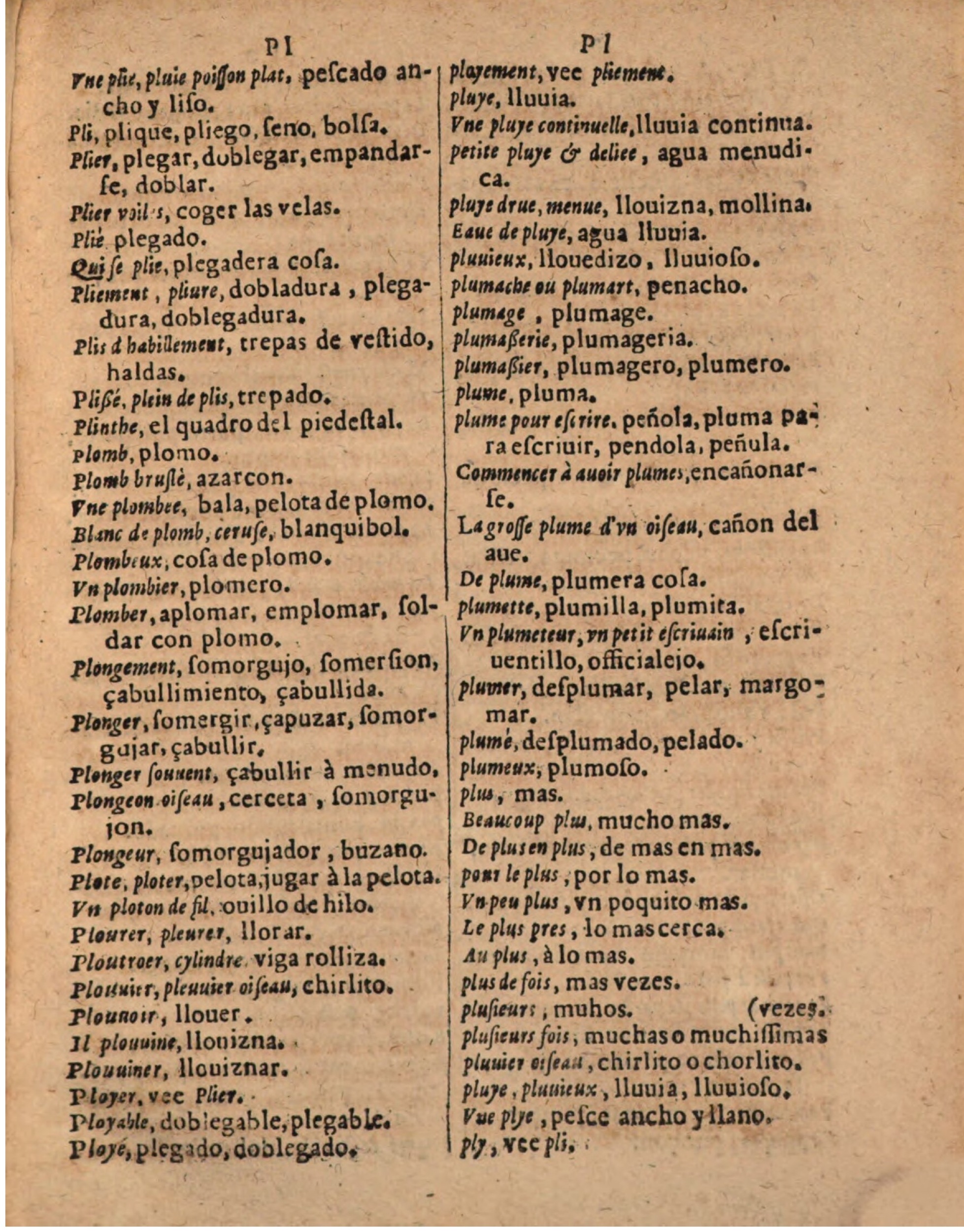 1624 - Hubert Antoine - Trésor des deux langues espagnole et française (Seconde partie) - BSB Munich