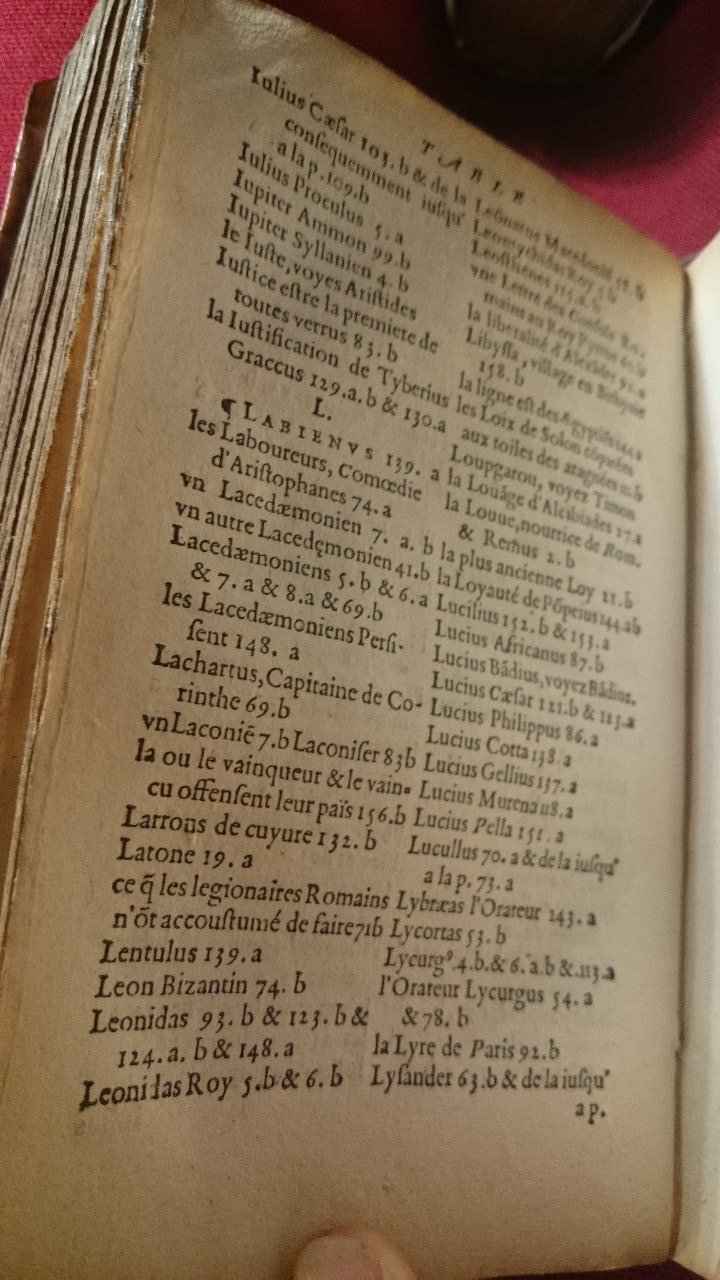 1568 - Willem Silvius - Trésor des vies de Plutarque - BnF