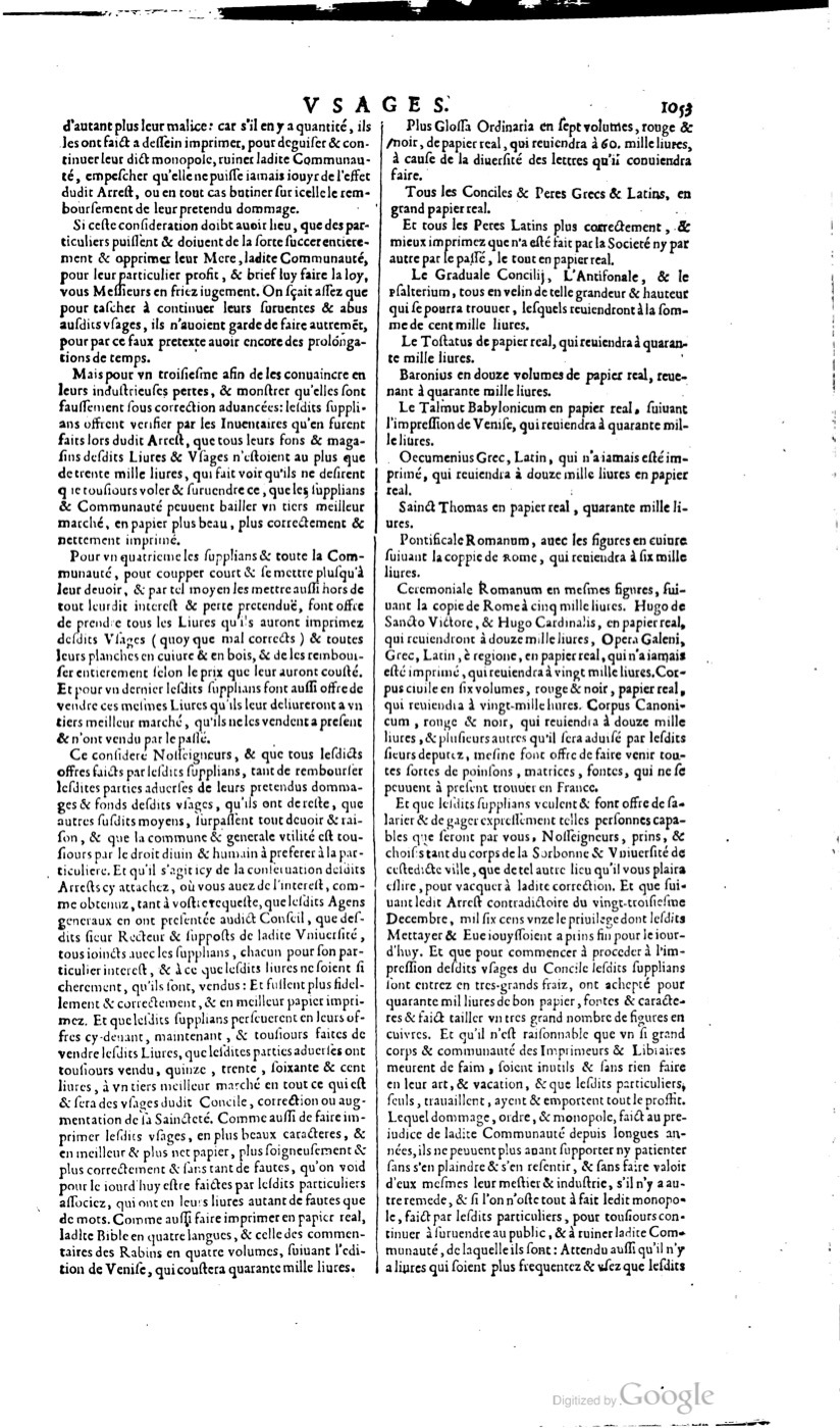 1629 - Veuve Nicolas Buon - Trésor du droit français (21754 T. 3) - BM Lyon 1629 - Veuve Nicolas Buon - Trésor du droit français (21754 T. 3) - BM Lyon