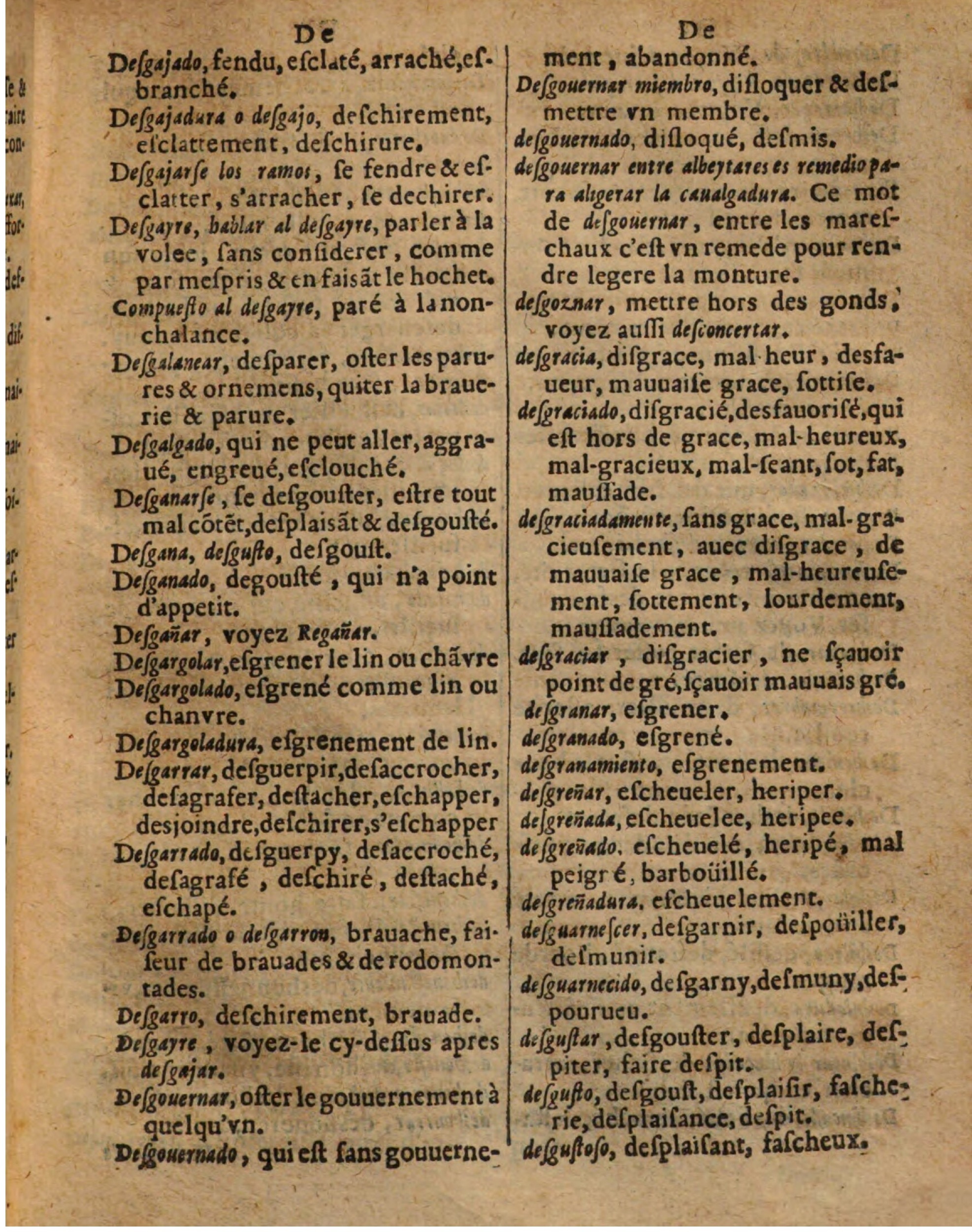 1625 - Hubert Antoine - Trésor des deux langues espagnole et française - Augsbourg