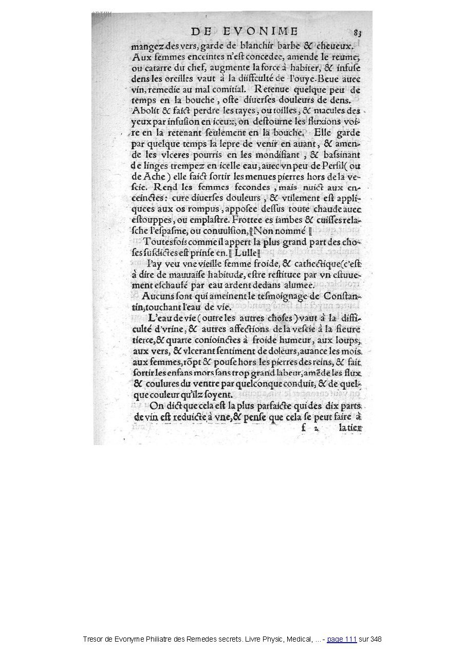 1555 - Balthazar Arnoullet - Trésor d’Évonyme Philiatre - Université Paris Cité