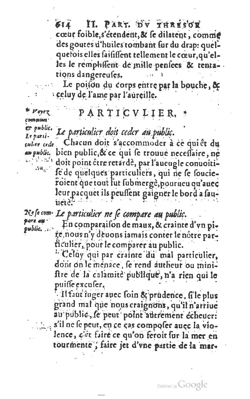 1610 - Louis Coste - Trésor de l’éloquence française (Seconde partie) - BM Lyon