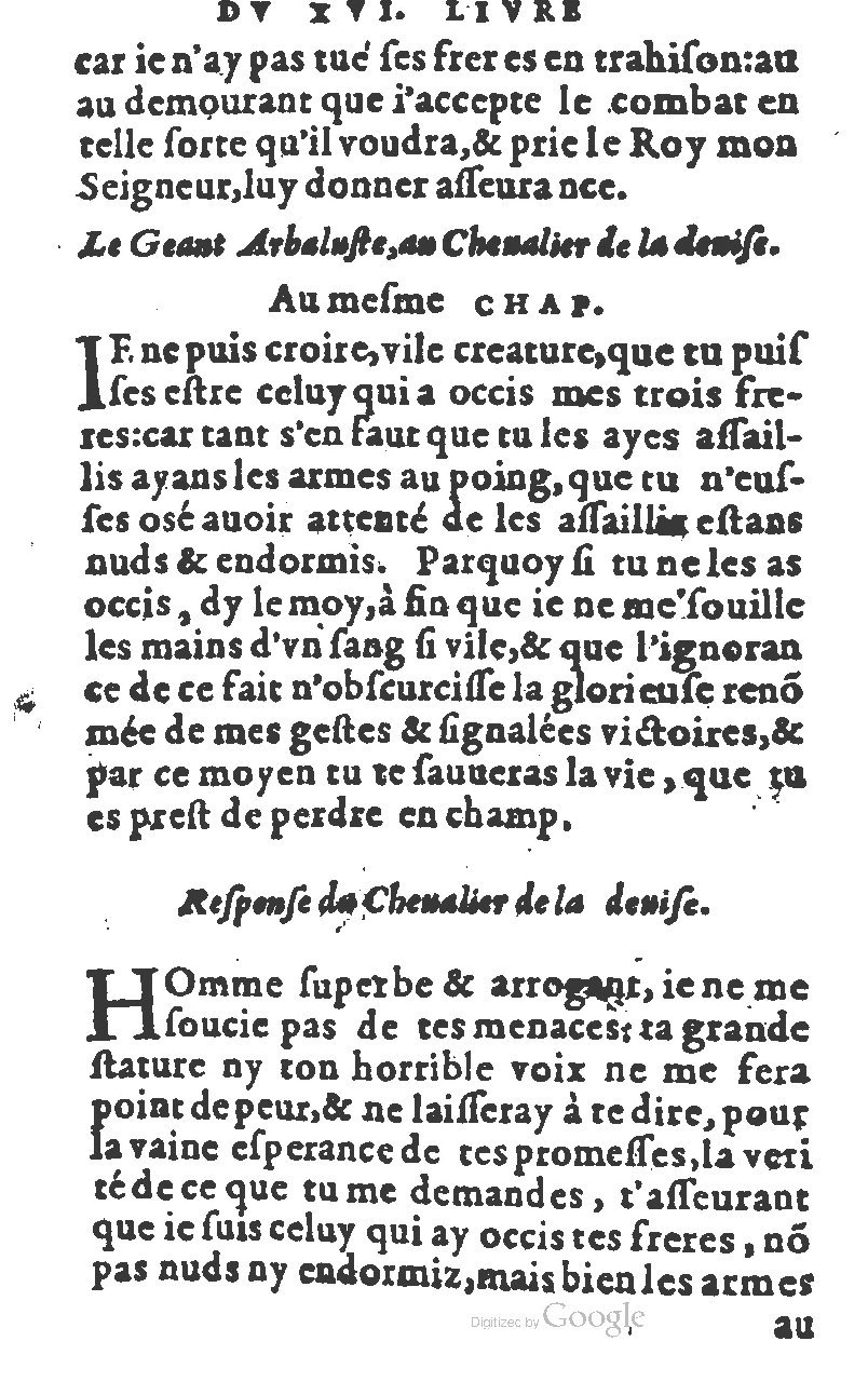 1582 - Jean Huguetan - Trésor des Amadis T. 1 - BM Lyon
