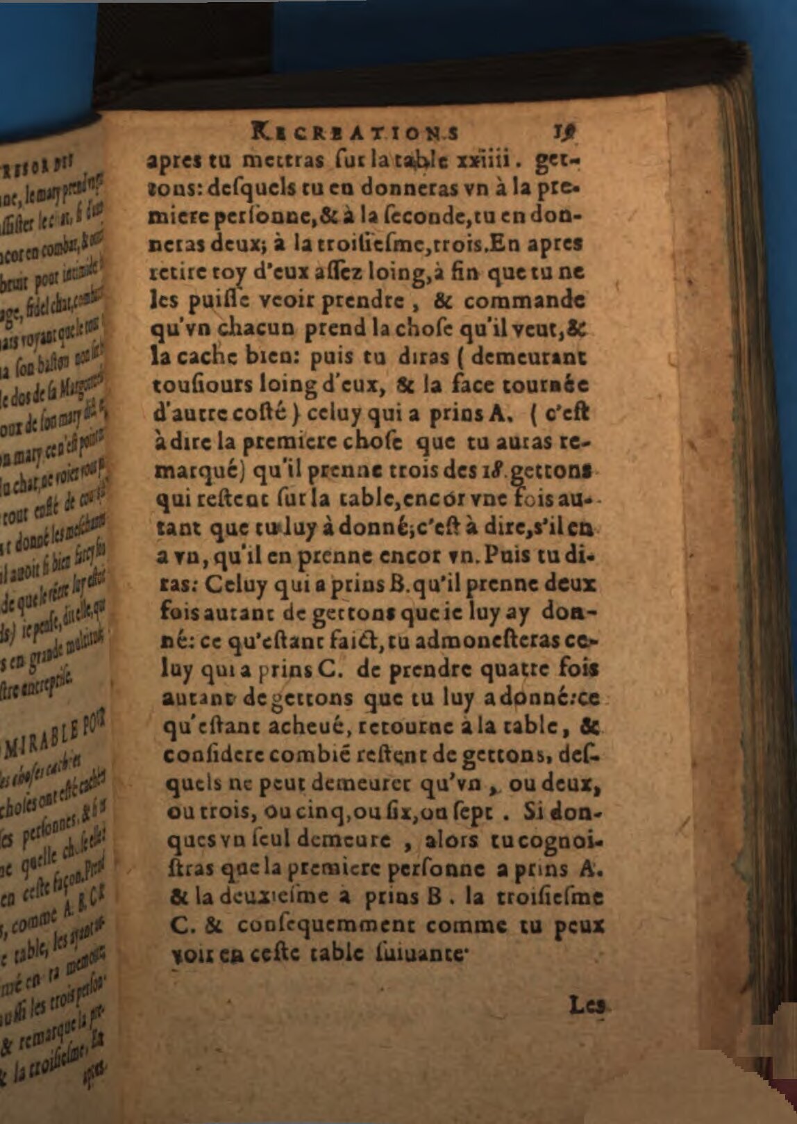1616 - Balthazar Bellère - Trésor des récréations - BSB