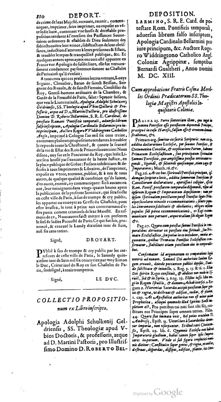 1629 - Veuve Nicolas Buon - Trésor du droit français (29620 T. 1) - BM Lyon