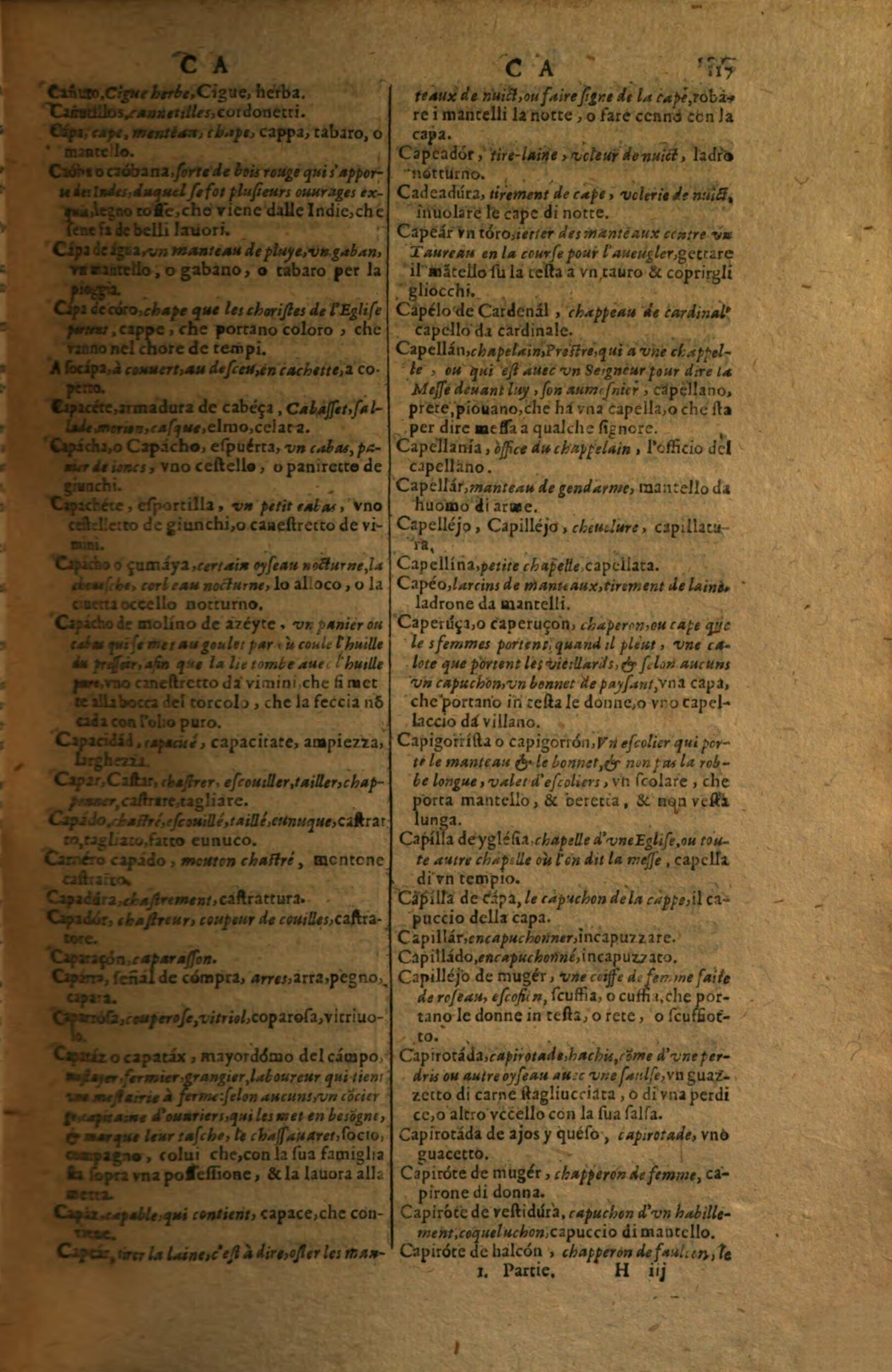 1617 - Samuel Crespin - Trésor des trois langues espagnole, française et italienne (Première partie) - Regensburg