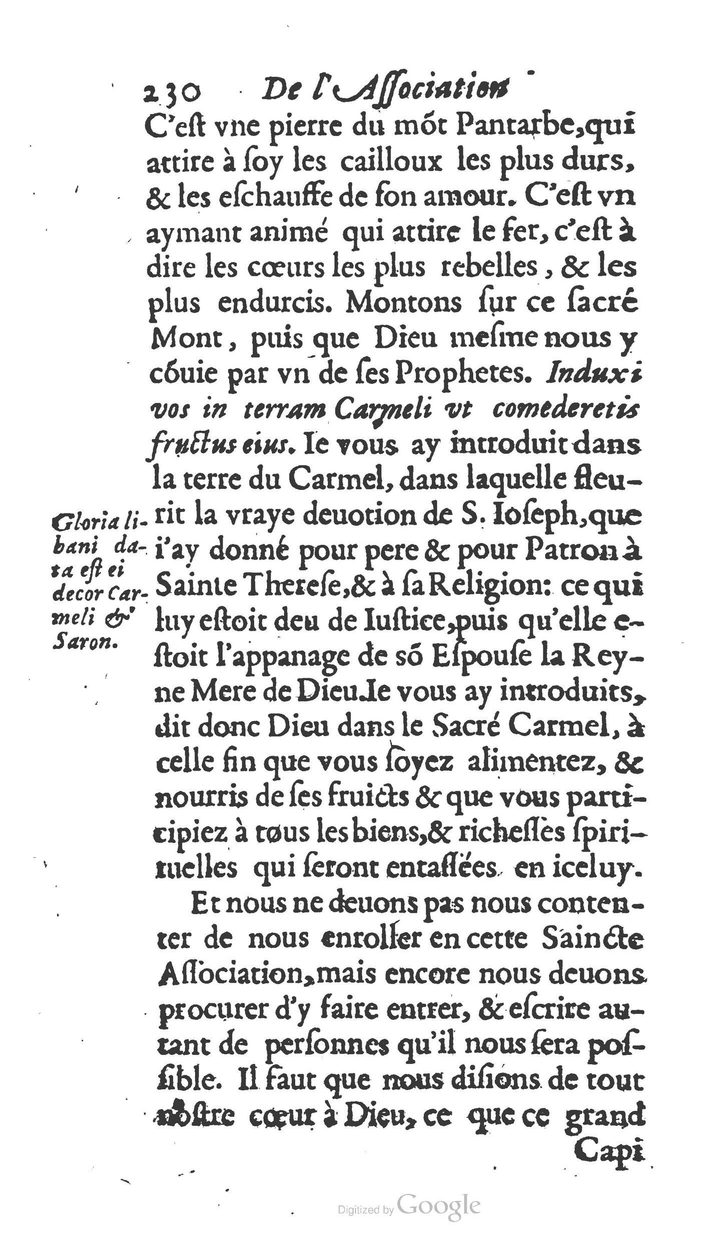 1654 - Antoine Jullieron - Trésor inestimable de Saint-Joseph - BM Lyon