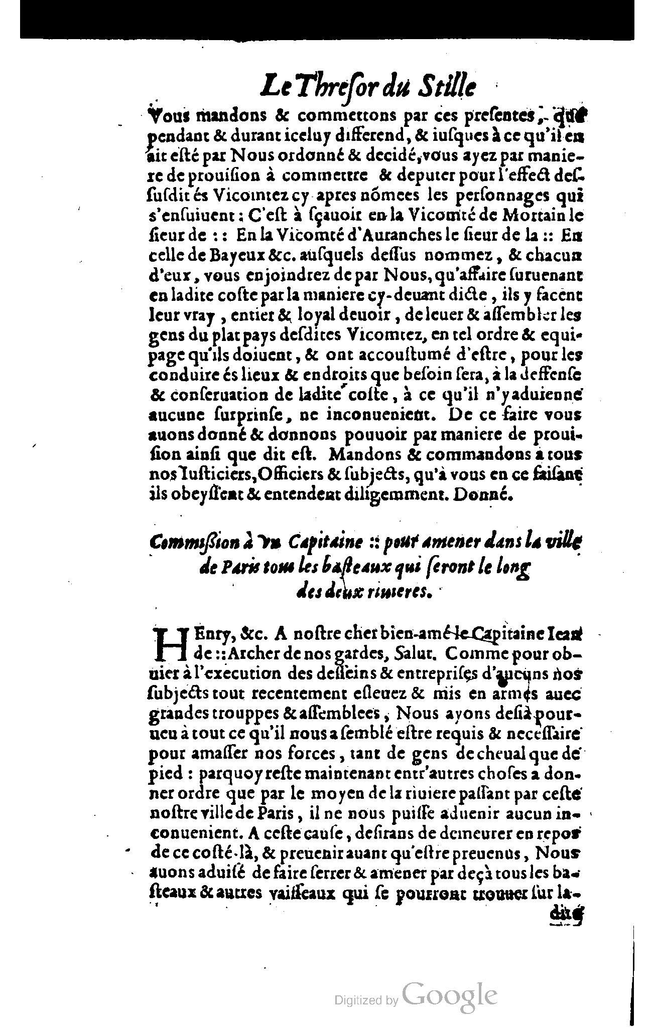 1614 - Jean Richer - Trésor du nouveau style et protocole de la chancellerie de France - BSB Munich