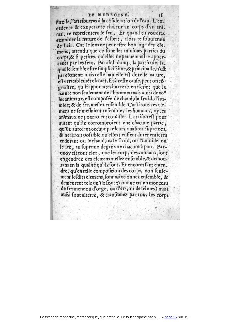 1560 - Pierre et Jan Moine - Trésor de médecine - Université Paris Cité
