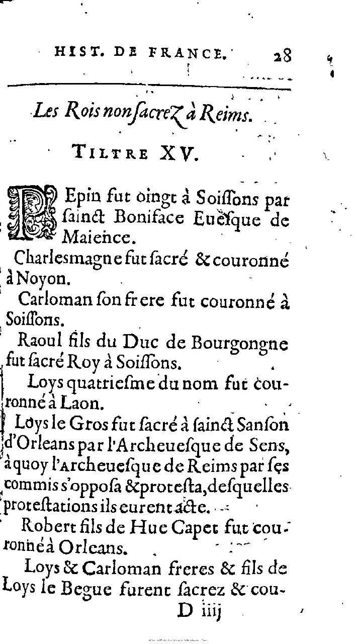 1603 - Galiot Corrozet - Trésor des histoires de France - Michigan