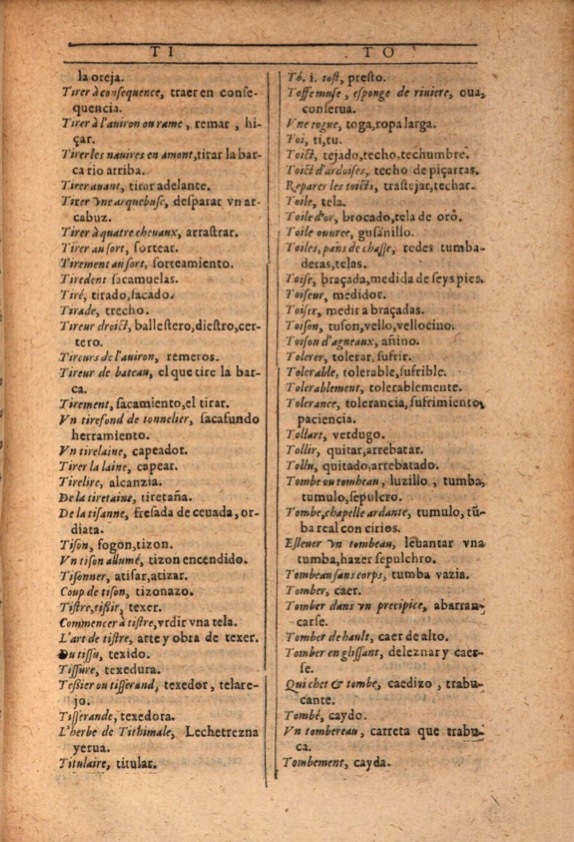 1607 - Marc Orry - Trésor des deux langues espagnole et française (Première et Seconde parties) - ÖNB Wien