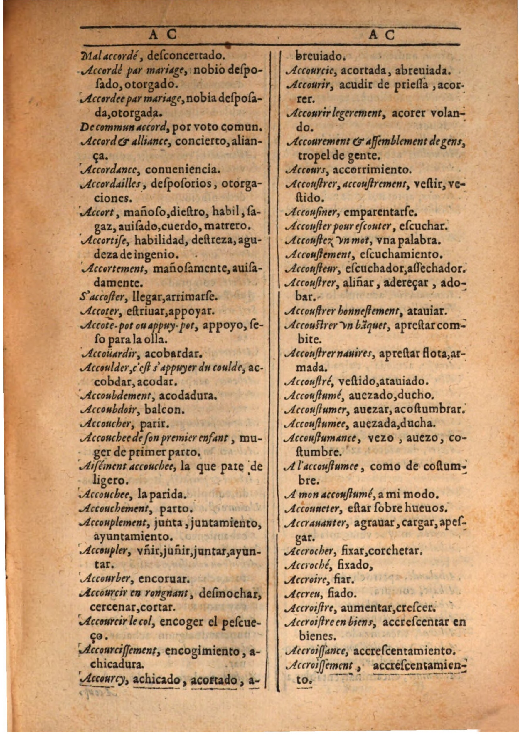 1607 - Marc Orry - Trésor des deux langues espagnole et française (Seconde partie) - BSB Munich