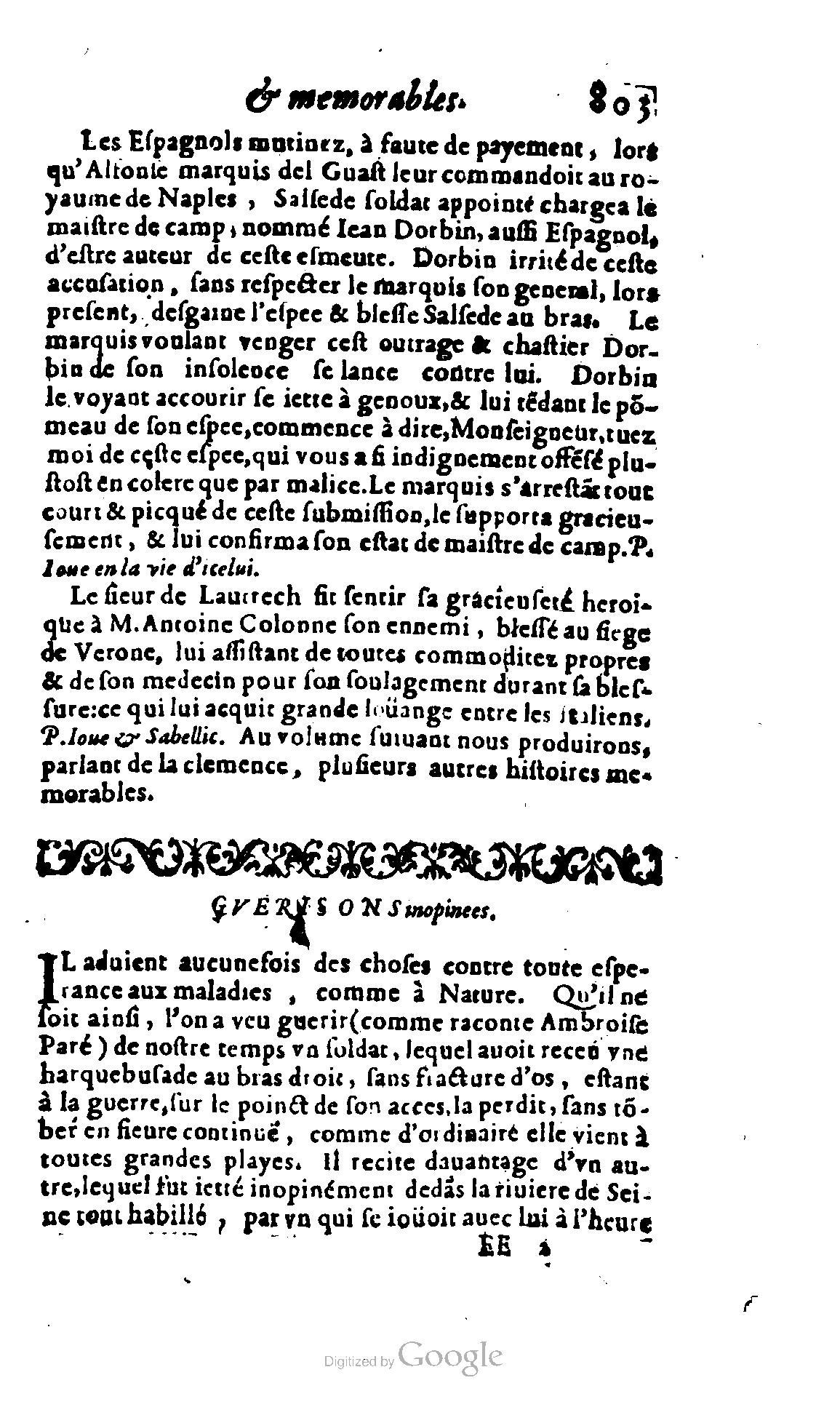 1620 - Samuel Crespin - Trésor d’histoires admirables et mémorables - BCU Lausanne