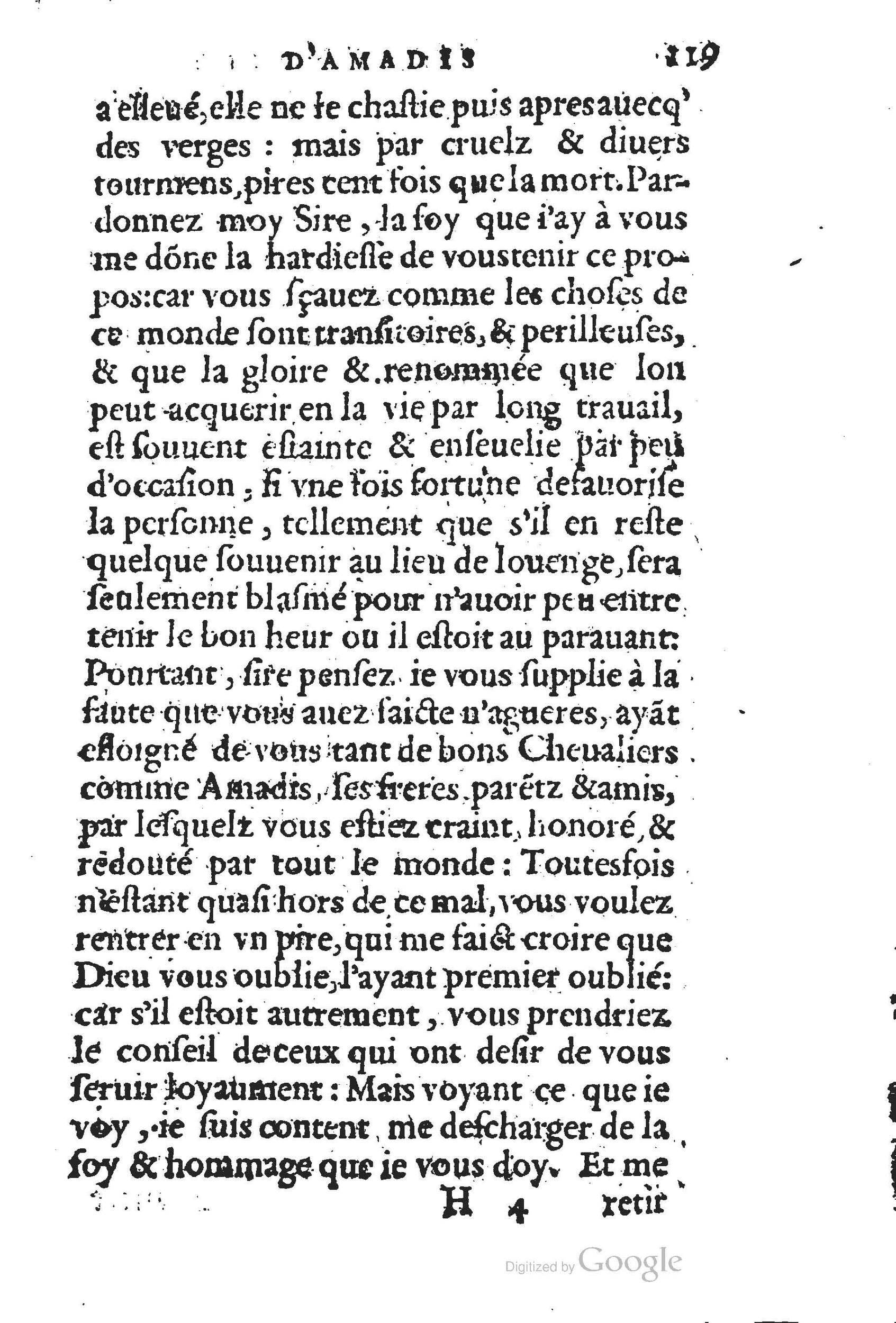 1560 - Jean d’Ogerolles et Gabriel Cotier Lyon - Trésor des Amadis - BSB Munich
