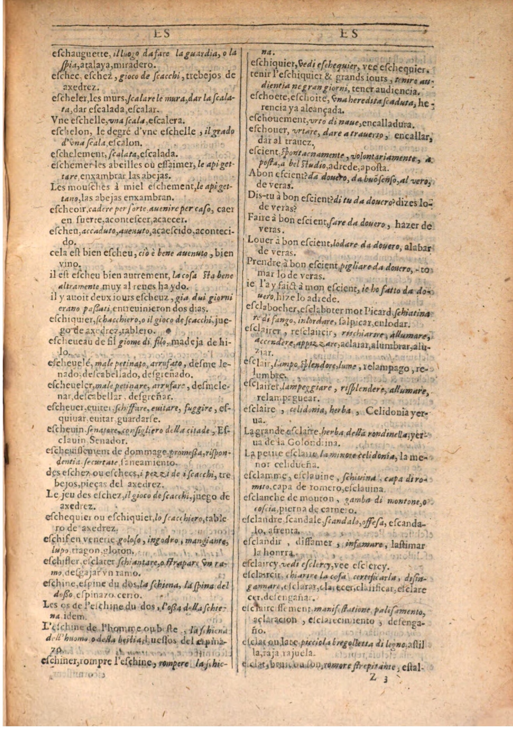 1609 - Philippe Albert et Alexandre Pernet - Trésor des trois langues française, italienne et espagnole (Seconde partie) - BSB Munich 1609 - Philippe Albert et Alexandre Pernet - Trésor des trois langues française, italienne et espagnole (Seconde partie) - BSB Munich