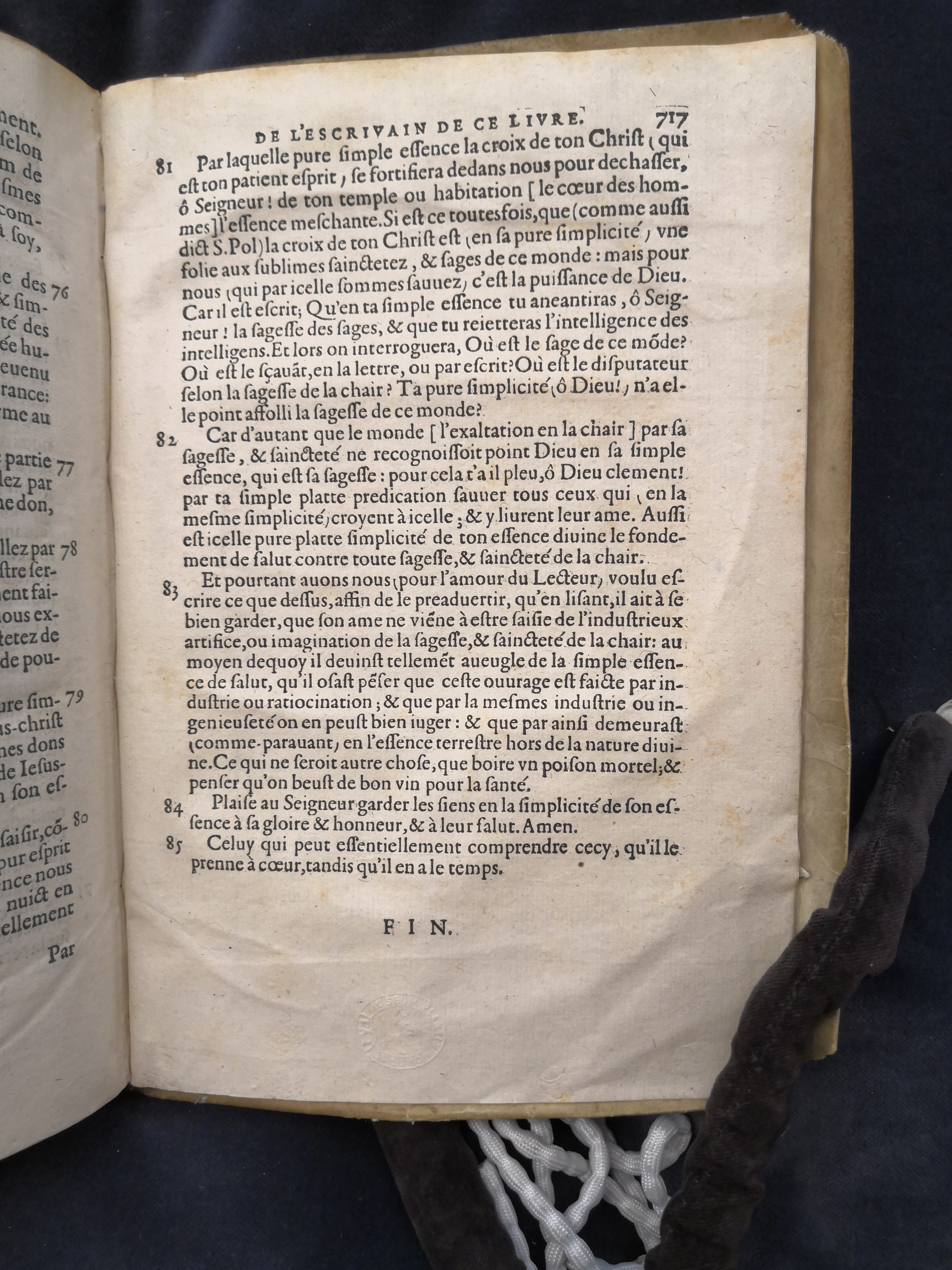 1581c. - Christophe Plantin - Le Livre des témoignages du Trésor caché au champ - Anvers Musée Plantin-Moretus