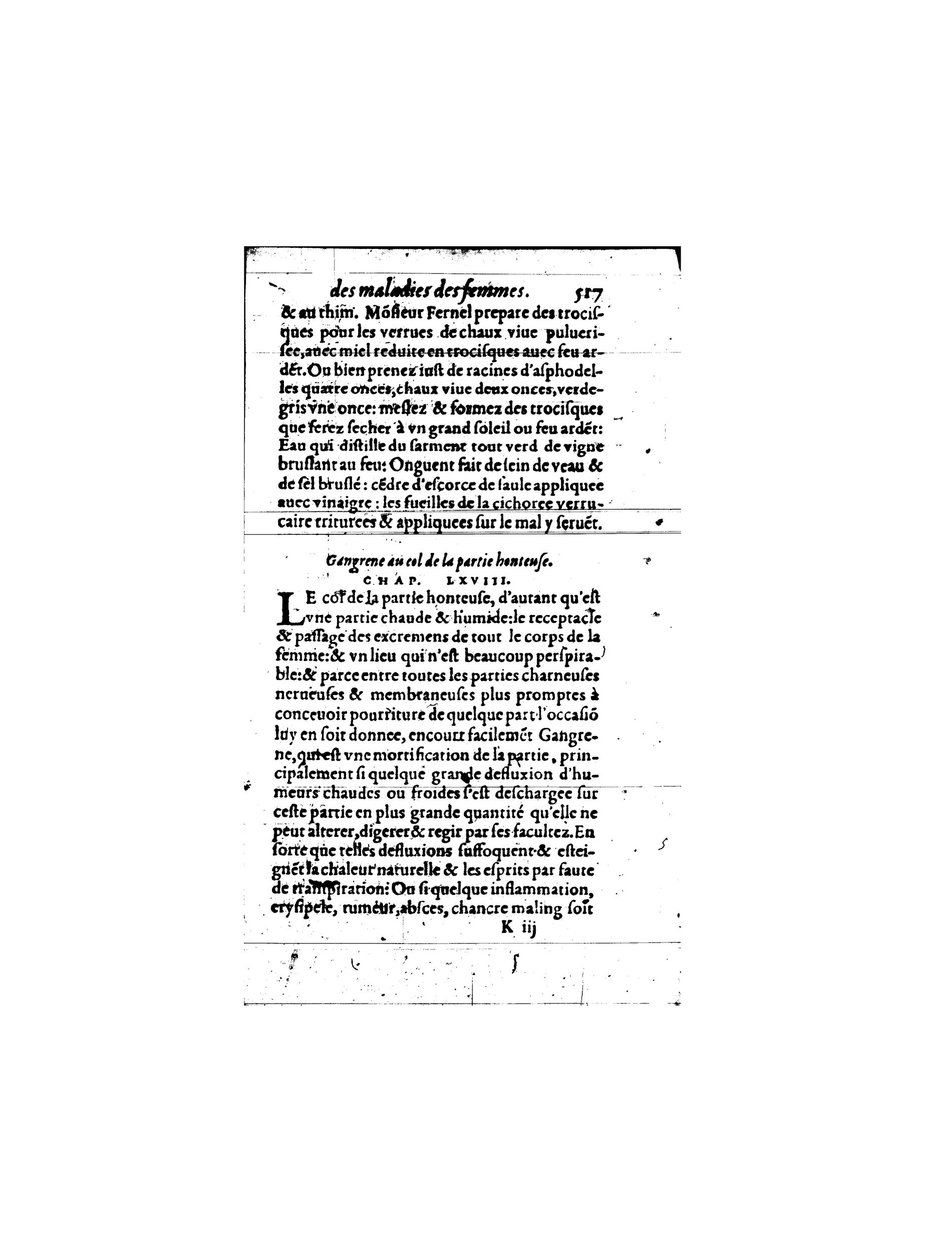 1587 - Jacques du Puis - Trésor des remèdes secrets pour les maladies des femmes - BnF