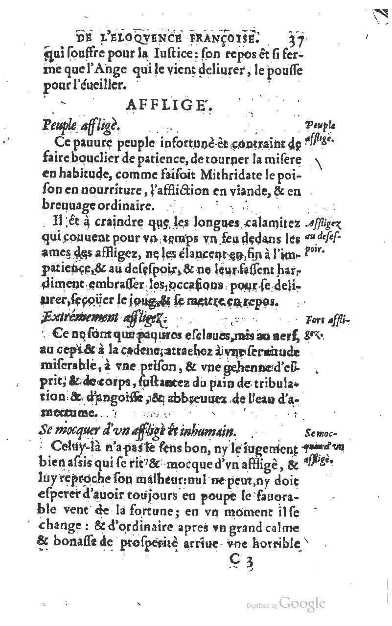 1610 - Louis Coste - Trésor de l’éloquence française (Seconde partie) - BM Lyon