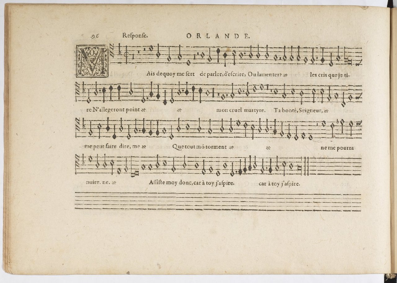 1594 - Paul Marceau - Trésor de musique d&#039;Orlande de Lassus, Superius, Bassus, Tenor, Quinta pars - BnF