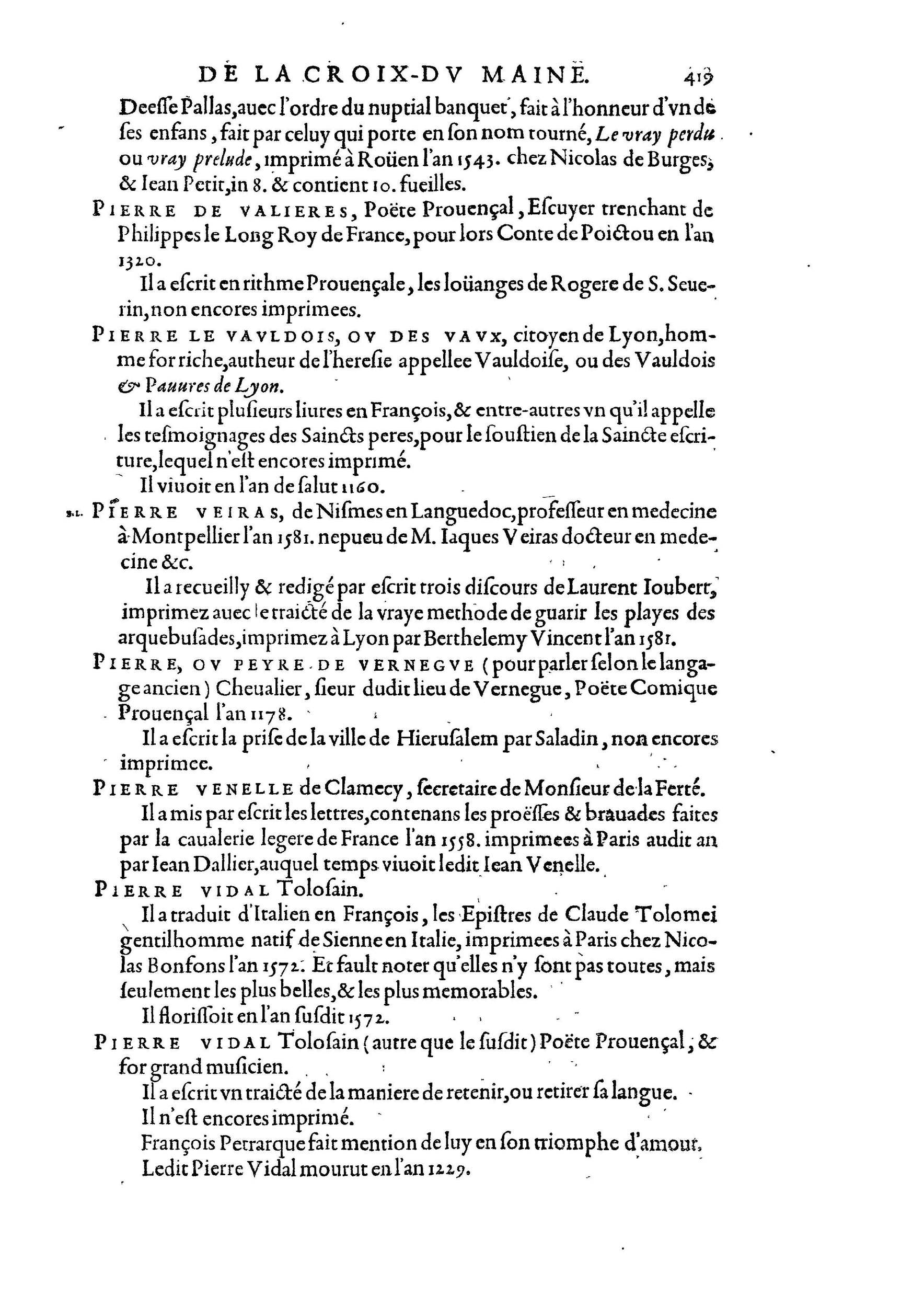 1584 - Abel L&#039;Angelier - Bibliothèques françaises - BnF