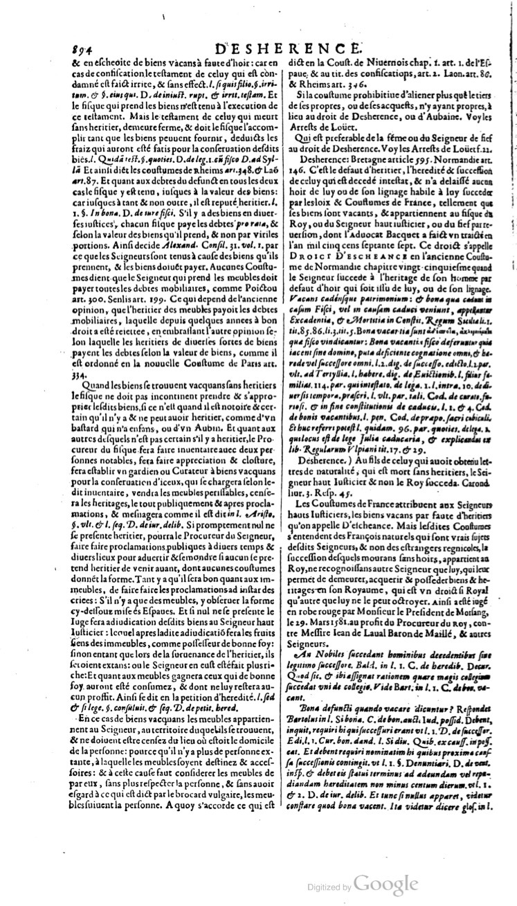 1629 - Veuve Nicolas Buon - Trésor du droit français (21754 T. 1) - BM Lyon
