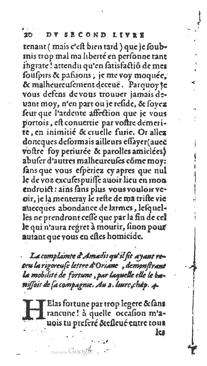 1572 - Jan van Waesberghe - Trésor des Amadis - BNC Rome