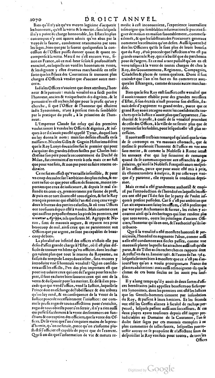 1629 - Veuve Nicolas Buon - Trésor du droit français (21754 T. 1) - BM Lyon