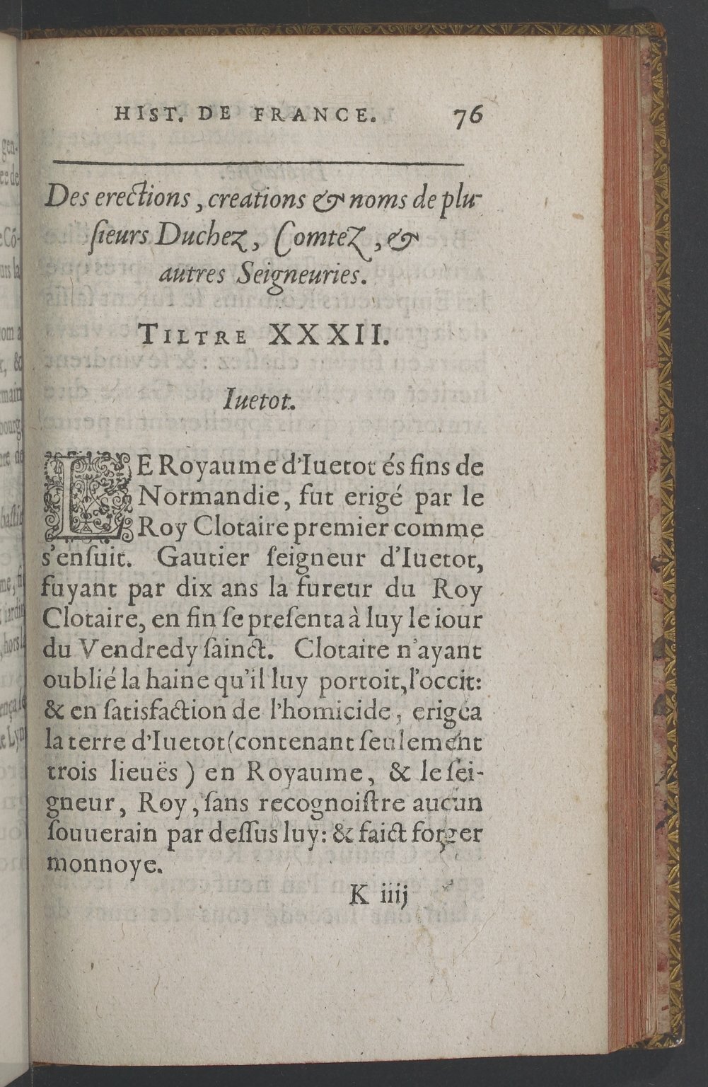 1603 - Galiot Corrozet - Trésor des histoires de France - BnF Tolbiac