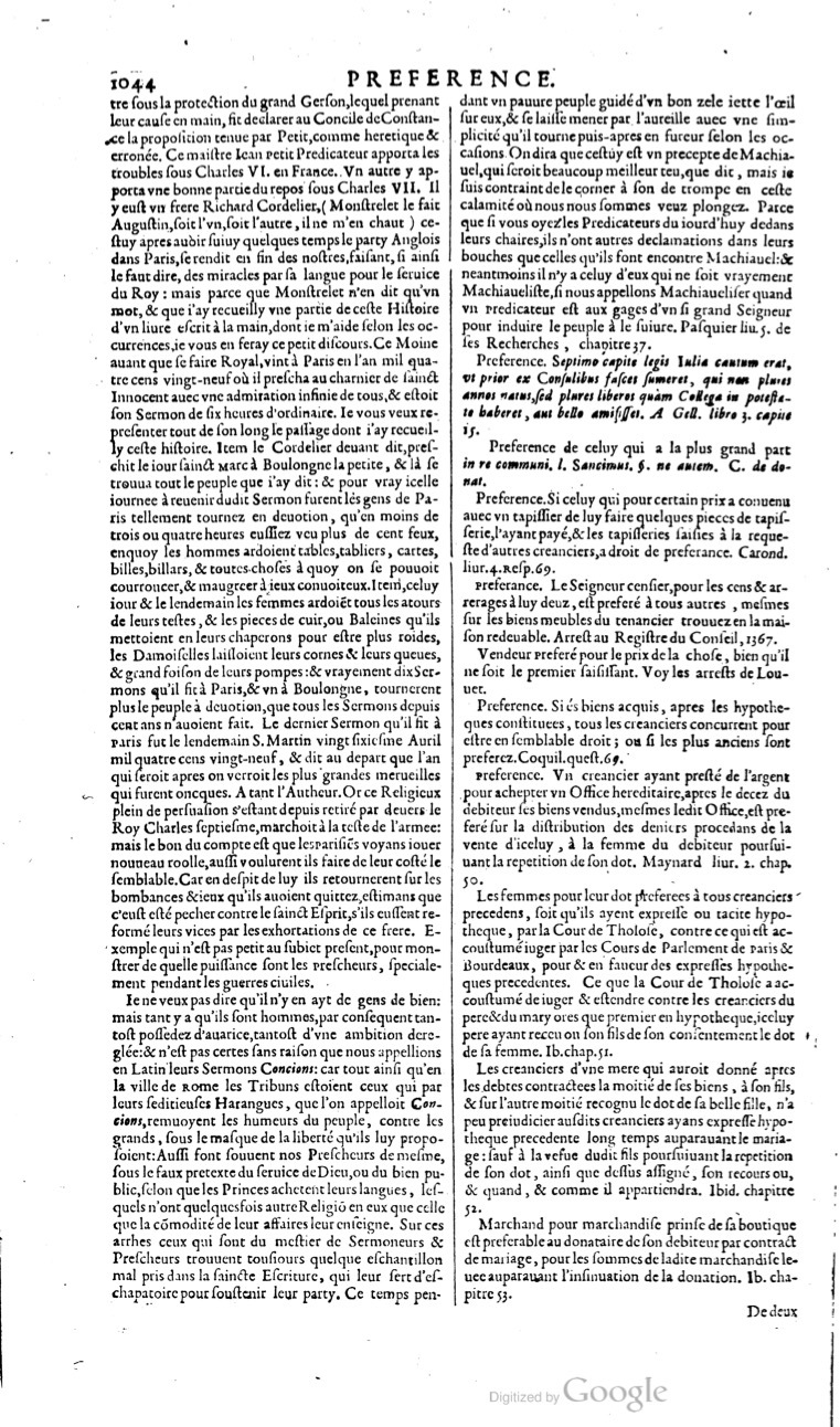 1629 - Veuve Nicolas Buon - Trésor du droit français (29620 T. 2) - BM Lyon