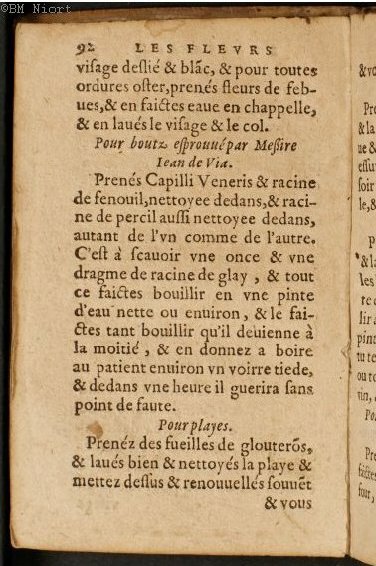 1586 - Benoît Rigaud - Trésor des fleurs et secrets de médecine - Université Paris Cité